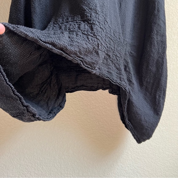 Niche Nilgun Derman Linen Blend Lagenlook Asymmetrical Gathered Midi Dress - Picture 9 of 10